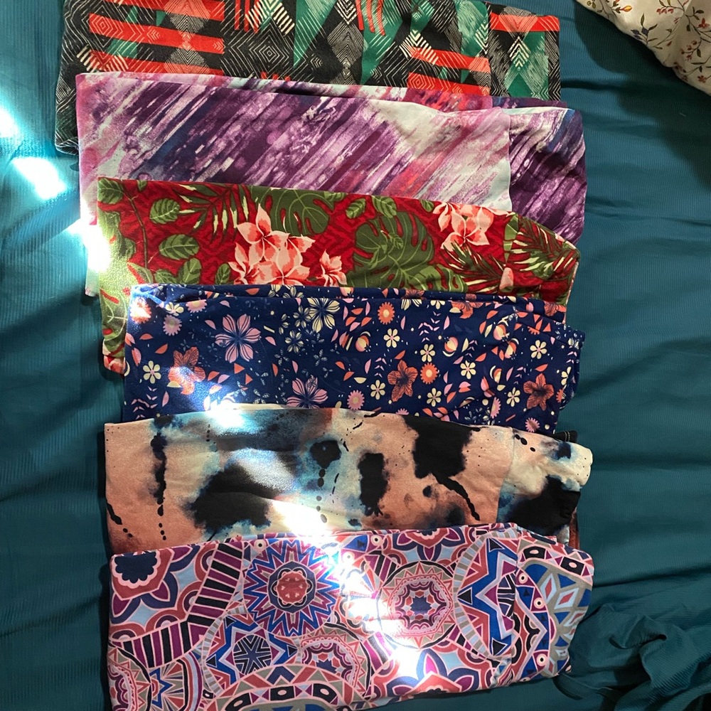 6 pairs ONE SIZE leggings LULAROE